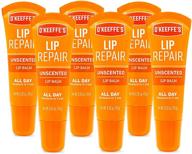 💋 o'keeffe's unscented lip repair lip balm: 6-pack of .35 ounce tubes for ultimate lip care logo