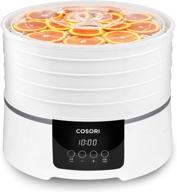 🍎 cosori food dehydrator: 50 jerky, meat, herbs, fruit recipes, digital temperature, 5-tray dryer machine with overheat protection - etl listed логотип