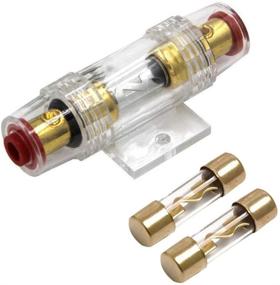 img 2 attached to Carviya 3Pcs 4-8 Gauge AWG In-Line Waterproof Fuse Holder With Two 100A AGU Type Fuses For Car Audio/Alarm/Amplifier/Compressors (3 Pack)