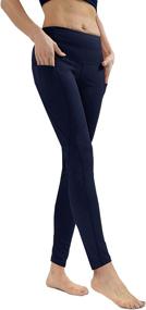 img 4 attached to 👖 Outdoor Women's Clothing: Private Island Leggings with Pockets for Swimsuits & Cover Ups