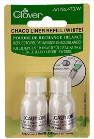 img 1 attached to CLOVER 470/W Refill Chaco Liner: The Perfect White Precision Tool for Sewing, Quilting, and Crafting