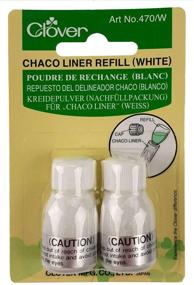 img 3 attached to CLOVER 470/W Refill Chaco Liner: The Perfect White Precision Tool for Sewing, Quilting, and Crafting