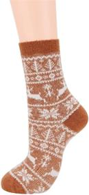 img 1 attached to Woolen Bliss: Men's Cozy Cashmere Crew Socks for Fall & Winter Sports