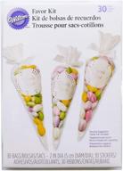 premium wilton cello bags for candy buffet - 30 bags per pack (1 pack) logo