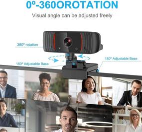 img 3 attached to High Resolution ZEALINNO Webcam with Built-in Microphone for Desktop & Laptop, USB Web Cam for Streaming Online Classes, Enhanced Wide Angle Lens & Superior Low Light Sensor, Compatible with Skype, FaceTime, Teams, and more...