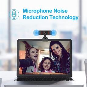 img 1 attached to High Resolution ZEALINNO Webcam with Built-in Microphone for Desktop & Laptop, USB Web Cam for Streaming Online Classes, Enhanced Wide Angle Lens & Superior Low Light Sensor, Compatible with Skype, FaceTime, Teams, and more...