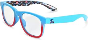 img 1 attached to 🕶️ Sonic The Hedgehog Blue Light Glasses for Kids - Computer Eyeglasses with Carrying Case, Blue Light Blocking Glasses for Boys - Children's Gaming Glasses in Blue/Red