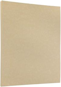 img 4 attached to 📜 JAM PAPER Parchment 24lb Brown Recycled Paper - 8.5 x 11 - 90 gsm - 50 Sheets/Pack: Enhancing your Documents with Earth-Friendly Elegance