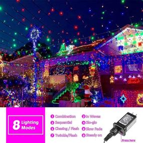 img 3 attached to 🎄 108FT Fairy Lights Outdoor Decorations - Waterproof Christmas String Lights with 300 Multicolor LEDs for Xmas Tree, Parties, Weddings, Home Garden & Holidays