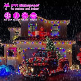 img 1 attached to 🎄 108FT Fairy Lights Outdoor Decorations - Waterproof Christmas String Lights with 300 Multicolor LEDs for Xmas Tree, Parties, Weddings, Home Garden & Holidays