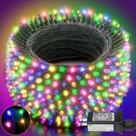 🎄 108ft fairy lights outdoor decorations - waterproof christmas string lights with 300 multicolor leds for xmas tree, parties, weddings, home garden & holidays логотип