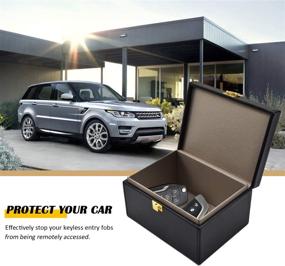 img 3 attached to 🔒 Faraday Key Fob Protector Box | RFID Signal Blocking Shield | Faraday Box Shielding Box for Car Key