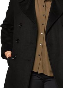 img 2 attached to 💃 Calvin Klein Double-breasted Peacoat: A Timeless Addition to Women's Wardrobe