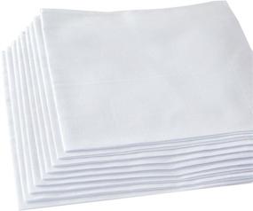 img 4 attached to 🧣 Cotton White Handkerchief Set - Pieces of Hankies