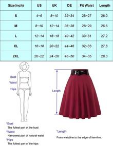 img 2 attached to Chic Vintage Bow Knot Decorated Black 1 BP561 1 Women's Skirt Clothing: Timeless Style!