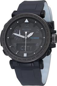 img 4 attached to ⌚️ Casio Men's PRO TREK PRG-650Y-1CR - Solar Powered Silicone Watch in Black: A Perfect Blend of Style and Function