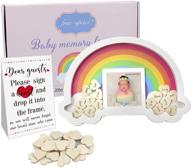 📸 capture precious memories with our free-space baby shower alternative guest book baby's first photo frame - perfect 1st trimester pregnancy gift! логотип