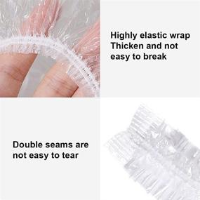 img 2 attached to Flexible and Clear Reusable Plastic Elastic Covers for Leftovers