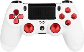 img 3 attached to 🎮 Enhance Your PS4 Gaming Experience with XFUNY Metal Bullet Buttons & Thumbsticks Mod Kit (Red)