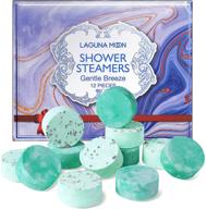 🚿 lagunamoon sinus relief aromatherapy shower steamers, natural essential oil shower bombs with menthol & eucalyptus for home spa relaxation, 12 pack 30g shower tablets - perfect gift logo