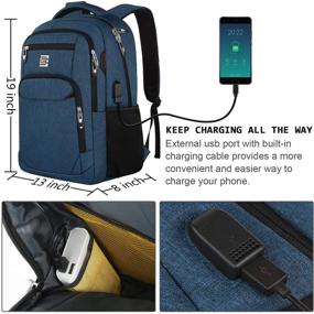 img 2 attached to Powerful Protection and Efficiency: Backpack Business Charging Resistant Computer Backpacks