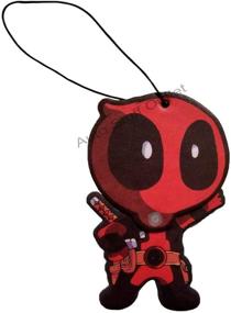 img 2 attached to 🚗 Marvel Comics Deadpool Wiggler Car Air Freshener by Plasticolor: Revitalize Your Ride with Deadpool's Unmistakable Style!