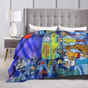 img 1 attached to 🛋️ Cozy and Cute: KASETER LMEROM Cartoon Fleece Throw Blanket for Sofa Bed - 60 × 50 Inches