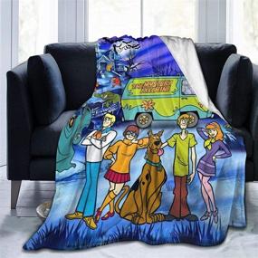 img 4 attached to 🛋️ Cozy and Cute: KASETER LMEROM Cartoon Fleece Throw Blanket for Sofa Bed - 60 × 50 Inches