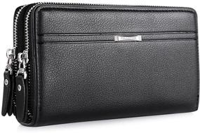 img 2 attached to WIN Genuine Leather Wallet Clutch for Credit Cards