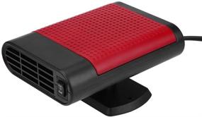 img 1 attached to 🚗 Keenso 12V Portable Car Heater: Fast Heating Defroster & Demister Fan for Windshield - Auto Hot Warmth on the Go (Black & Red)