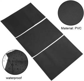 img 2 attached to 🚣 Black 6pcs PVC Patch Repair Kit for Inflatable Raft Boat Canoe Kayak – Ultimate Accessory Set