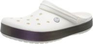 💫 white glitter printed crocs crocband men's shoes logo