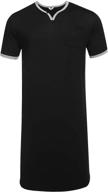 👕 luxilooks men's sleepwear: nightgown nightshirt loungewear for sleep & lounge logo