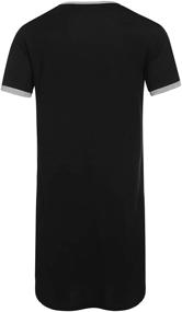 img 2 attached to 👕 Luxilooks Men's Sleepwear: Nightgown Nightshirt Loungewear for Sleep & Lounge