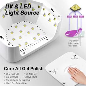 img 3 attached to 💅 Ultimate UV LED Nail Lamp 72W: Rechargeable, Adjustable LED Screen, 4 Timer Setting, Automatic Sensor & LCD Display