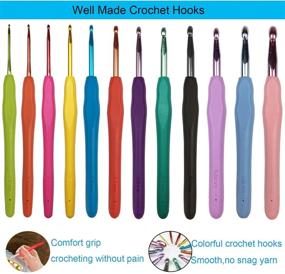 img 3 attached to Crochet Ergonomic Needles Arthritic Rainbow