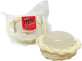 img 1 attached to 🛀 Unscented Thai Crystal Deodorant Stone in Decorative Basket - 3.5 Ounce: Natural Odor Protection