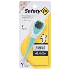 img 1 attached to 🌡️ Safety 1st Quick Read 2-in-1 Thermometer, Blue, Size: One