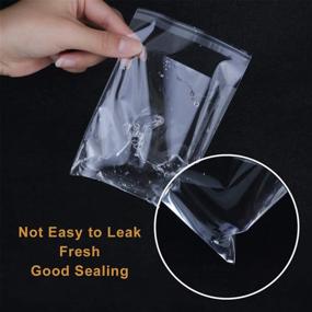 img 1 attached to 📦 NEOACT 300 PCS 5x7 Clear Resealable Cellophane Bags - Ideal for Bakery, Candle, Soap, Cookie Poly Packaging.