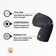 🏋️ nomad - extra-large knee brace compression sleeve with anti-slip silicone strips: enhanced support for knee pain relief, running, jogging, sports, hiking, exercise, and working out логотип