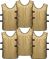 ⚽️ soccer pennies: sportsrepublik pinnies scrimmage vests, 6-pack for kids, youth, and adults логотип