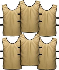 img 4 attached to ⚽️ Soccer Pennies: SportsRepublik Pinnies Scrimmage Vests, 6-Pack for Kids, Youth, and Adults