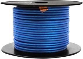 img 3 attached to Rockville R14GBLU50: Superior Blue 14 Gauge Speaker Wire - 50ft Mini Spool for Car Audio