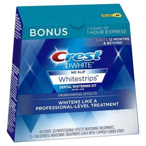 img 4 attached to 🦷 Crest 3D White Professional Effects Whitestrips with Bonus 1 Hour Express - 20+2 Treatments Teeth Whitening Kit