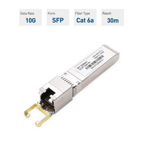 img 1 attached to 🔌 Cable Matters 10GBASE-T SFP+ to RJ45 Copper Ethernet Transceiver for Cisco, Ubiquiti, TP-Link, Huawei, Mikrotik, Netgear, and Supermicro – High-Speed Modular Connectivity