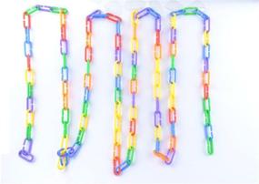 img 2 attached to 🔗 100-Piece Plastic C-Clips Hooks Chain Links for Rat Parrot Bird Toy Cage
