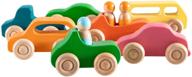 🌈 montessori pretend toddler toy - wooden rainbow logo