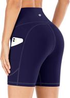 🩳 iuga women's workout shorts with pockets - high-waisted biker shorts for yoga, running, and more logo