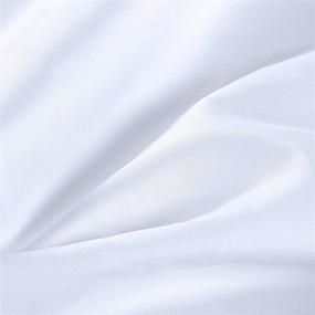 img 2 attached to 🛏️ Utopia Bedding Flat Sheets - 6 Pack - Soft Brushed Microfiber Fabric - Resistant to Shrinkage & Fading - Easy Care - Twin Size - White