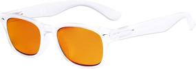 img 4 attached to 💤 Eyekepper Blue Light Blocking Eyeglasses: Prevent Eye Strain & Enhance Sleep with Dark Orange Lenses